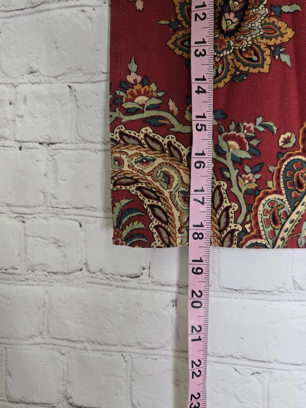 Vtg Chaps Home Ralph Lauren Paisley Cloth Napkins 3pc Red 18' Boho WhimsiGoth